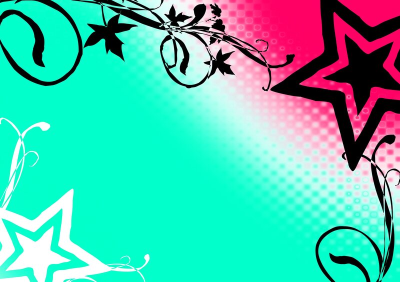 Abstract Floral Star Design