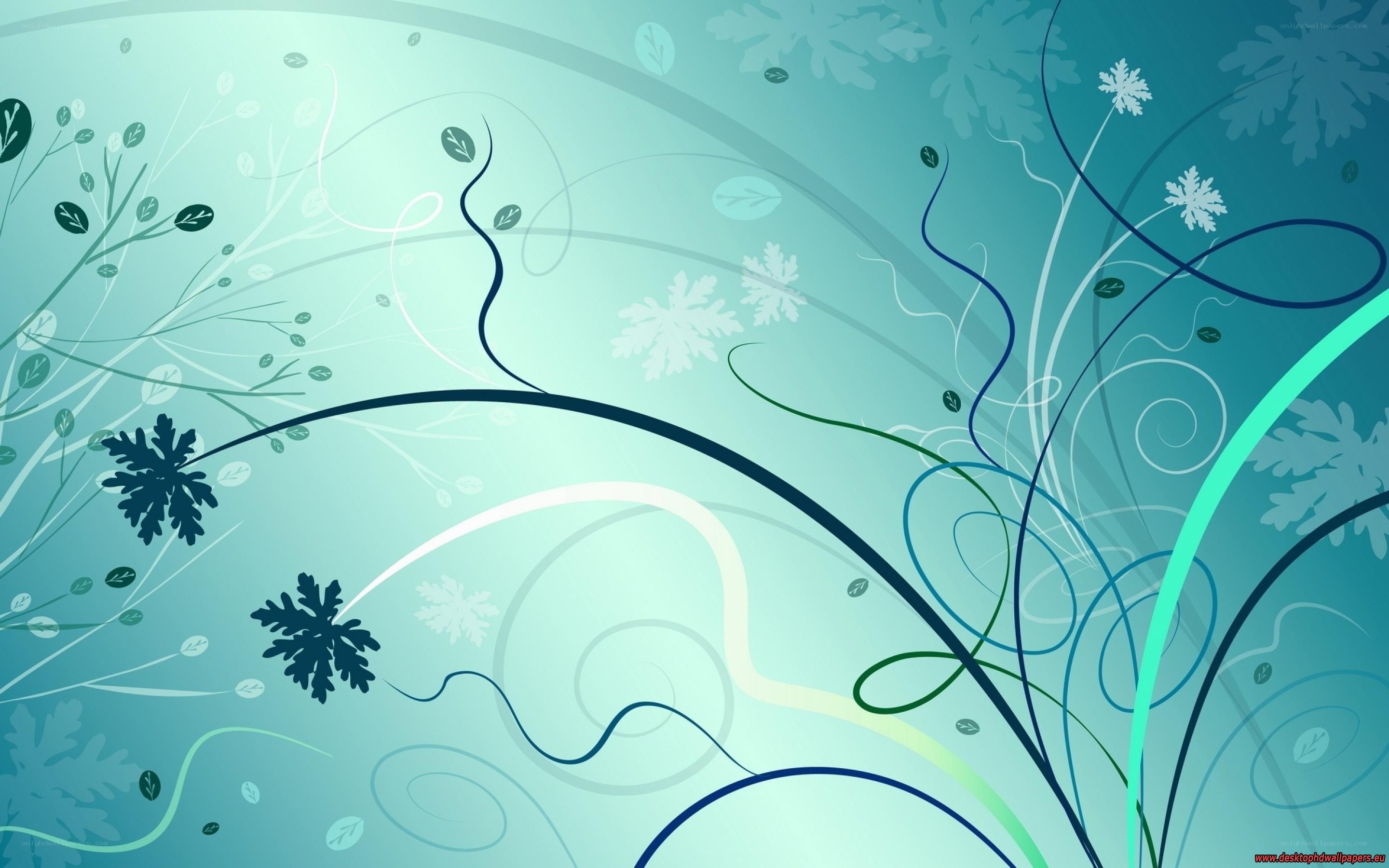 abstract floral swirl design