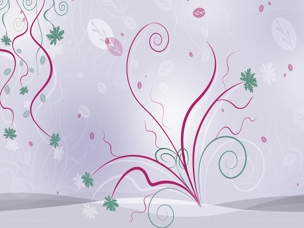abstract floral swirl design