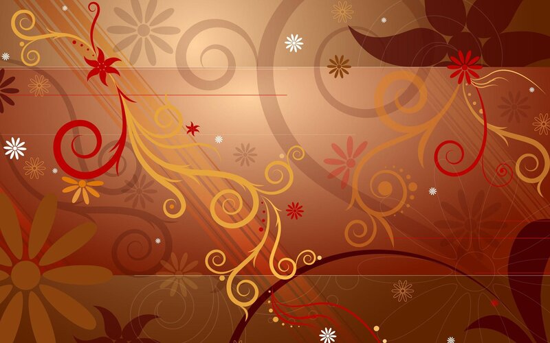 abstract floral swirl pattern