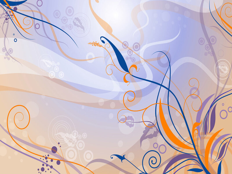 Abstract Floral Swirls — Calm