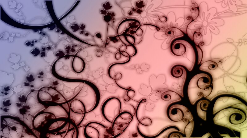 Abstract Floral Swirls — Pink, Dreamy