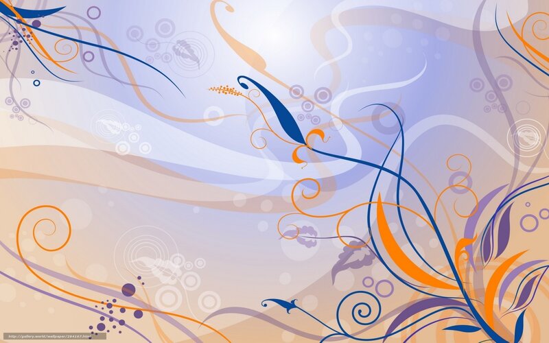 abstract floral swirls