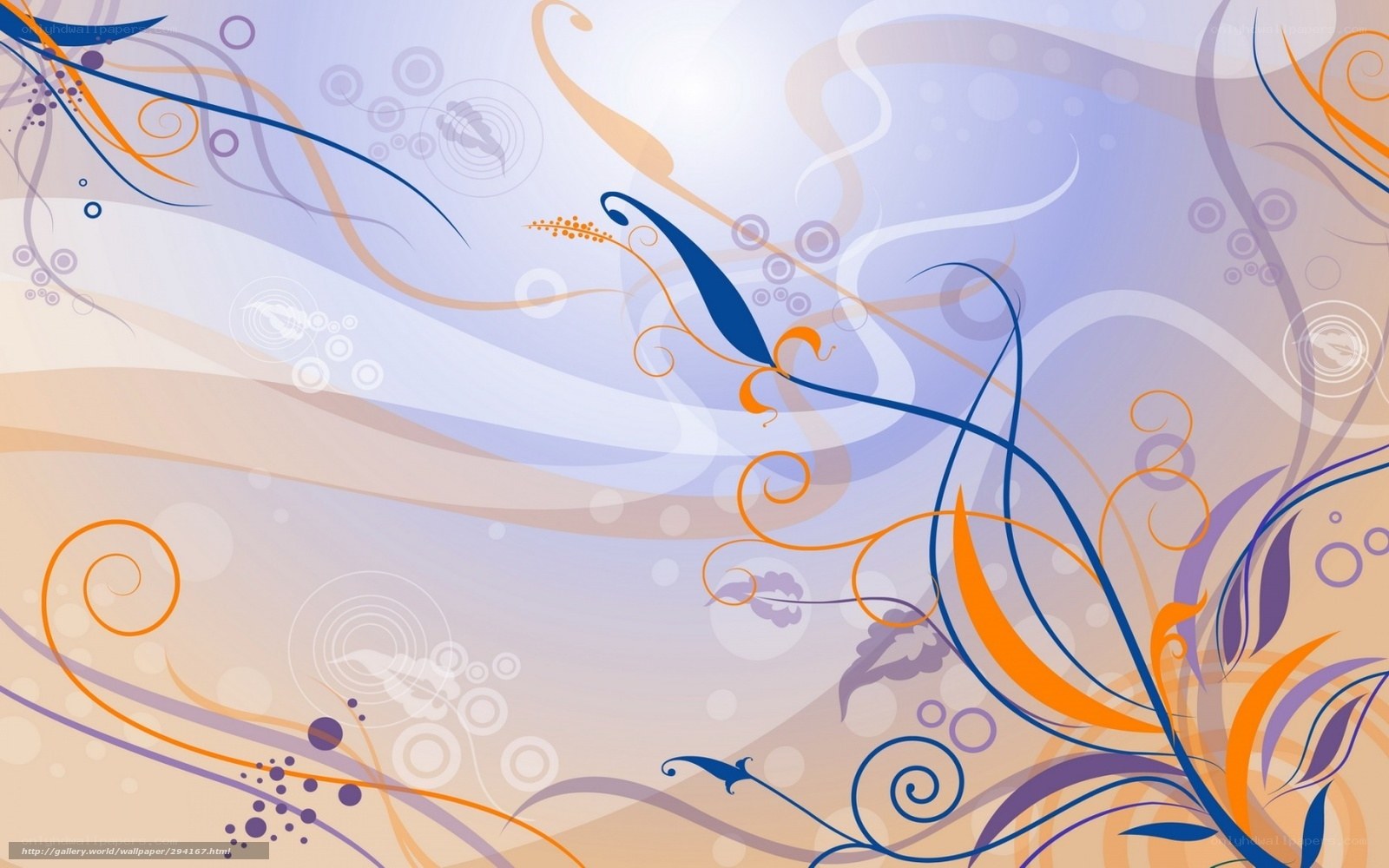 abstract floral swirls