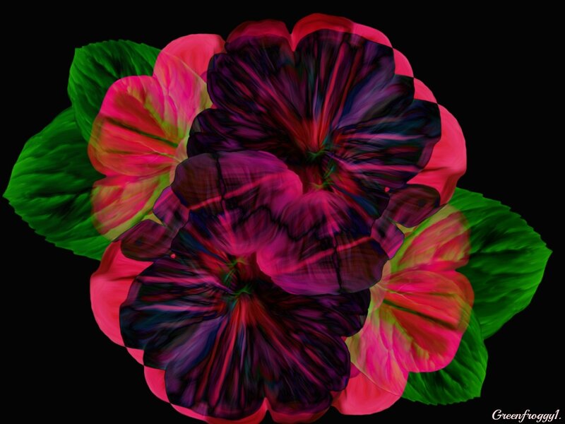 Abstract Flower Design — Pink
