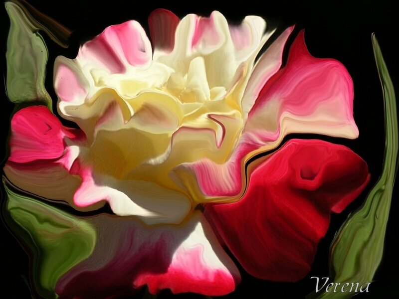 Abstract Flower Painting
