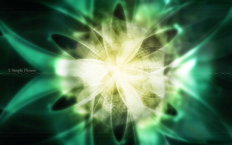 Abstract Flower Pattern — Green, Ethereal