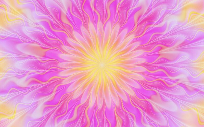 Abstract Flower Pattern — Pink