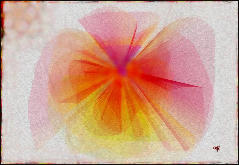 Abstract Flower Pattern — Pink, Vibrant