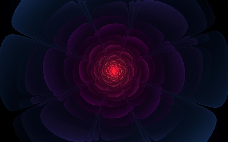 Abstract Flower Pattern — Purple, Hypnotic