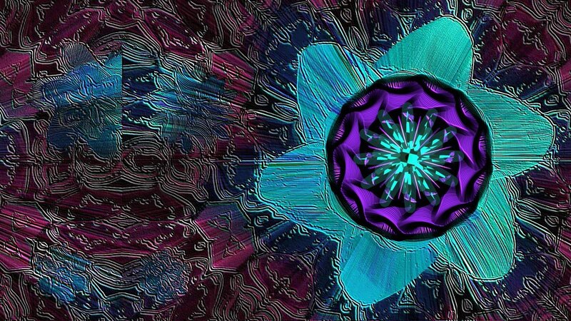 Abstract Flower Pattern — Purple