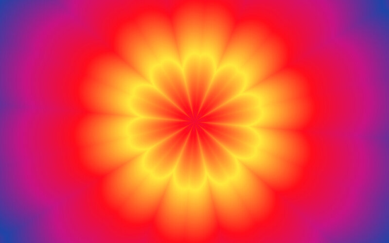 Abstract Flower Pattern — Red, Vibrant