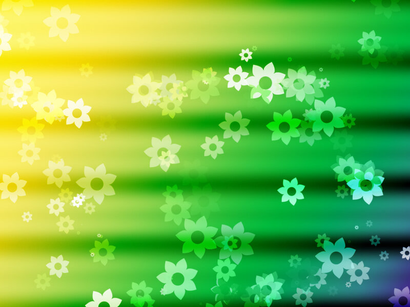 Abstract Flower Pattern — Yellow