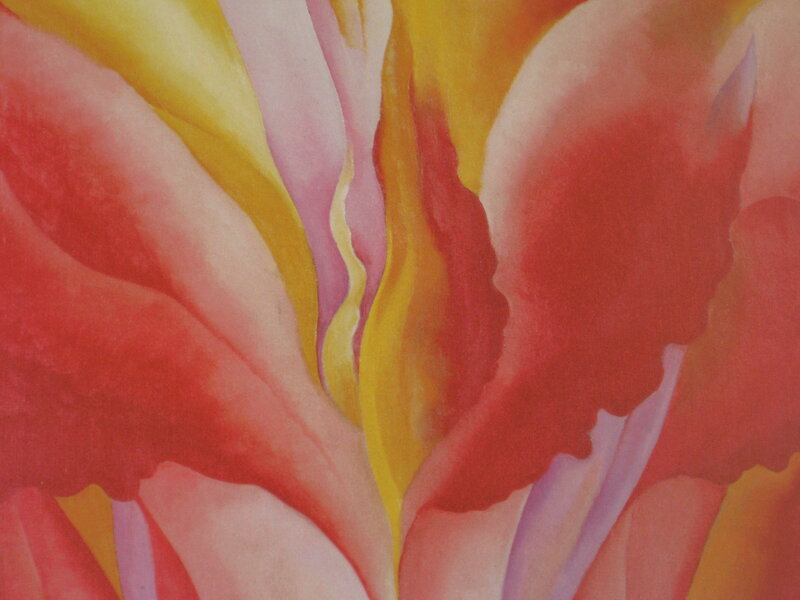 Abstract Flower Petals — Red