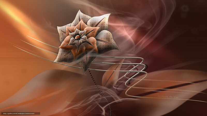 Abstract Flower Sculpture