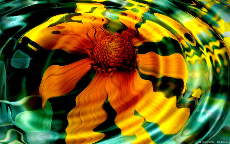 Abstract Flower Swirl