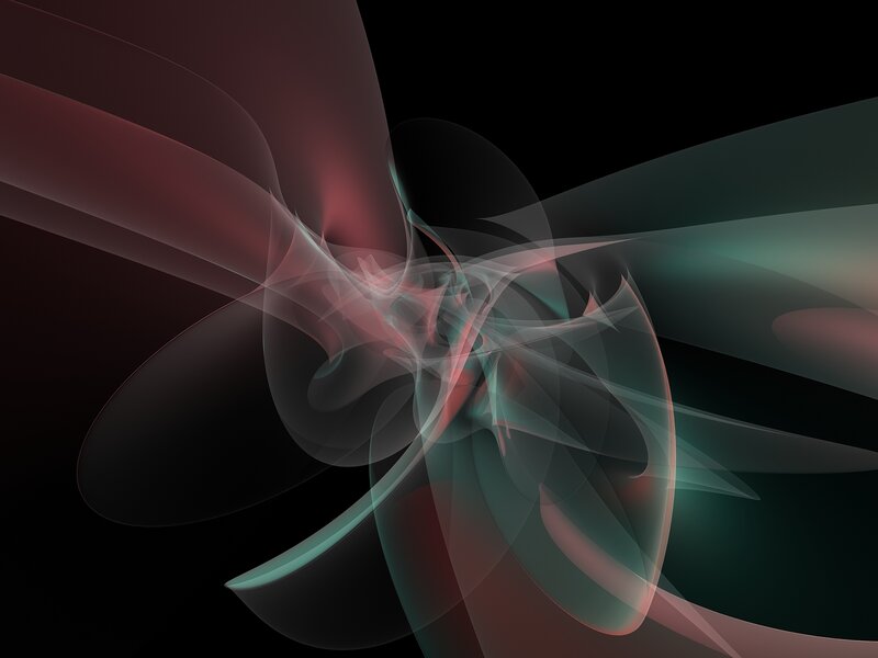 Abstract flowing color forms