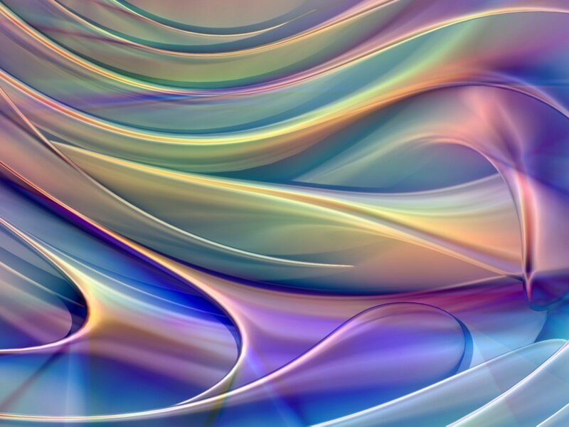 Abstract flowing color waves