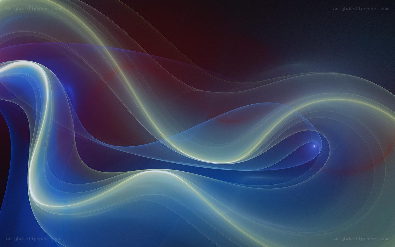 Abstract flowing light waves