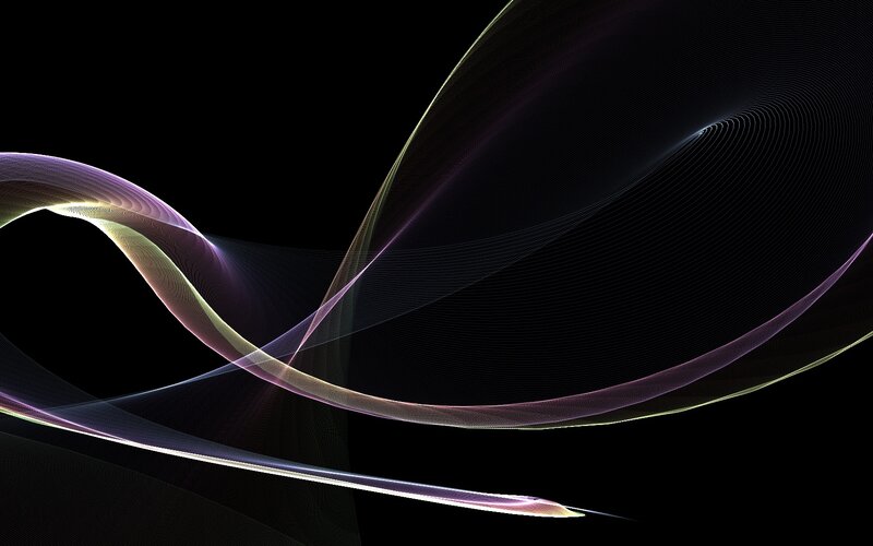 Abstract flowing light waves