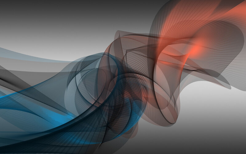 Abstract flowing lines art