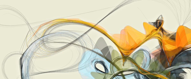 Abstract flowing lines art