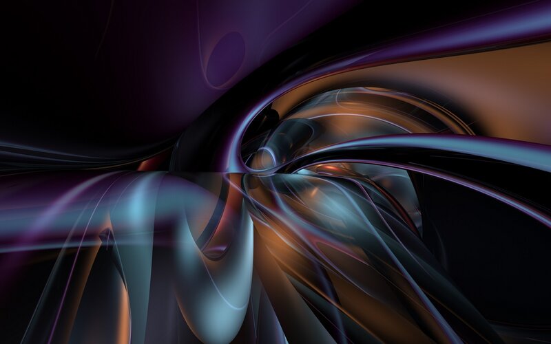 Abstract Flowing Lines — Purple
