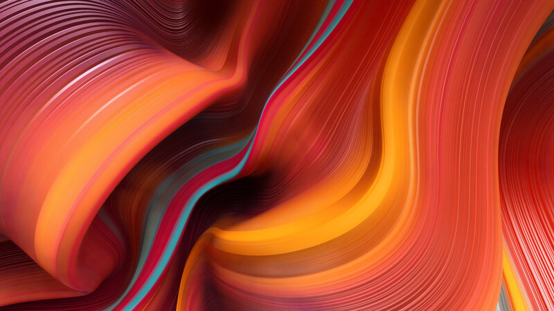 Abstract Flowing Lines — Red, Dynamic