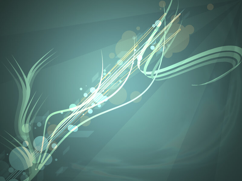 Abstract Flowing Lines — Teal