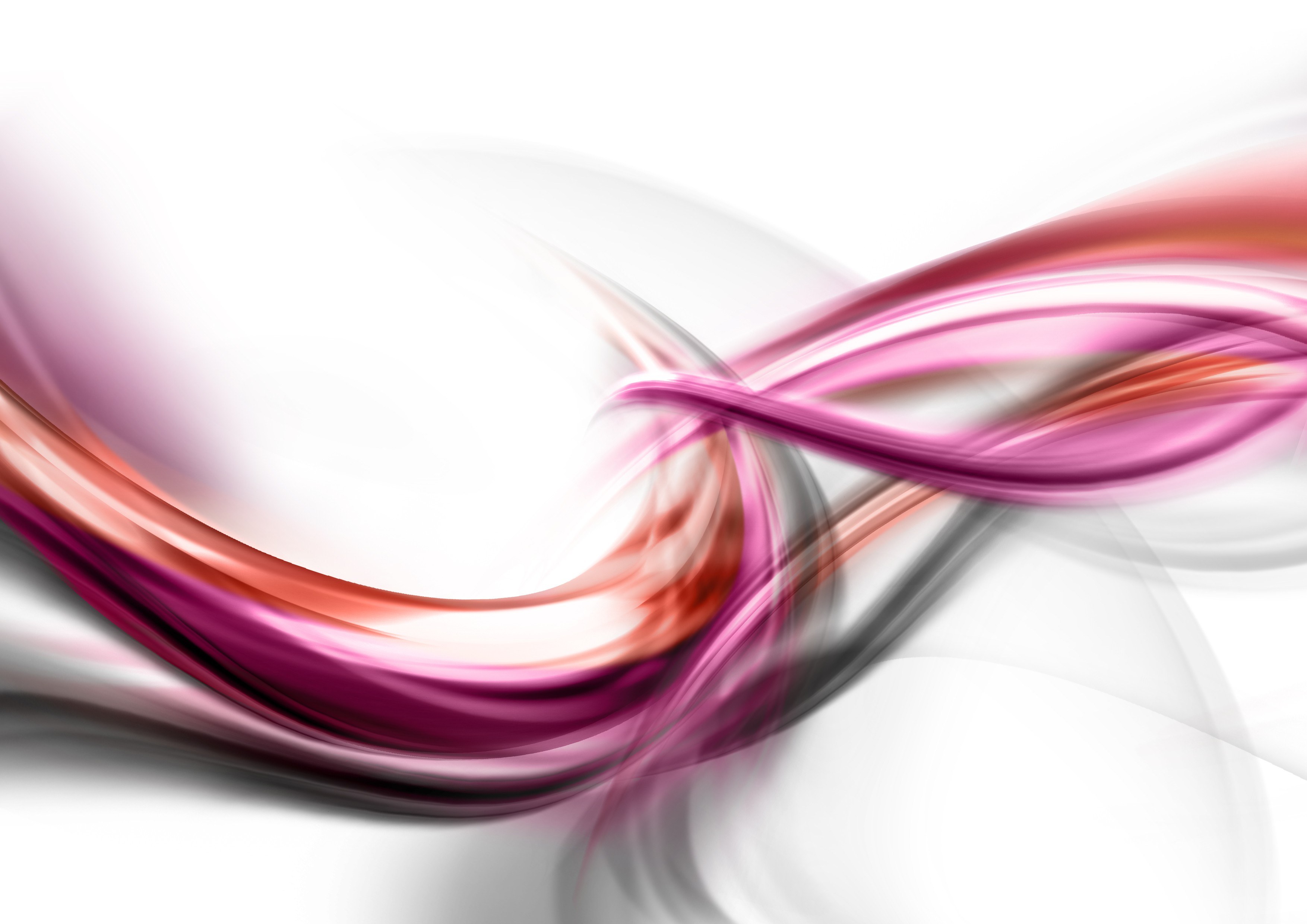 Abstract flowing magenta and red waves