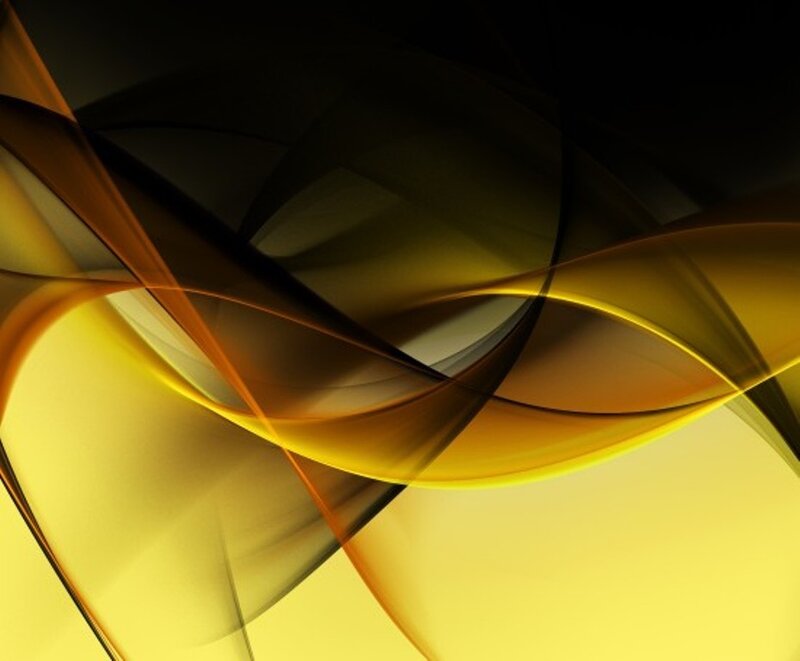 Abstract Flowing Ribbons — Yellow
