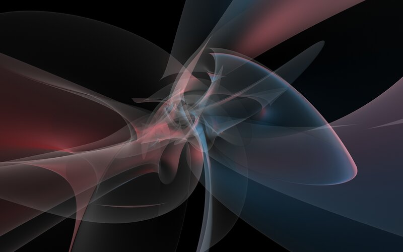 Abstract flowing shapes