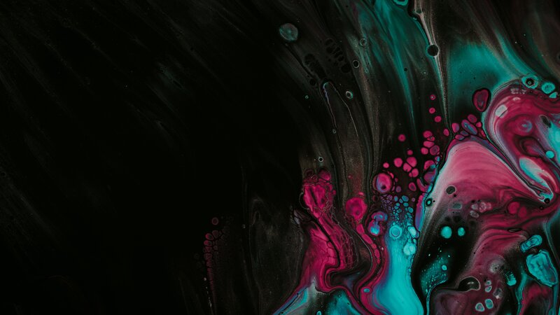 Abstract Fluid Art — Black, Dramatic