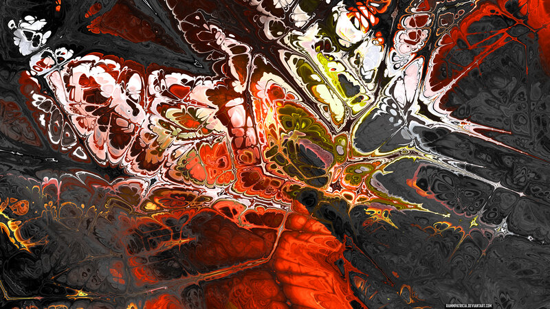 Abstract Fluid Art — Black