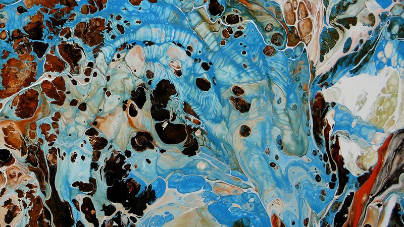 Abstract Fluid Art — Blue