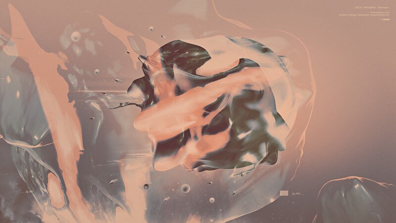 abstract fluid art composition