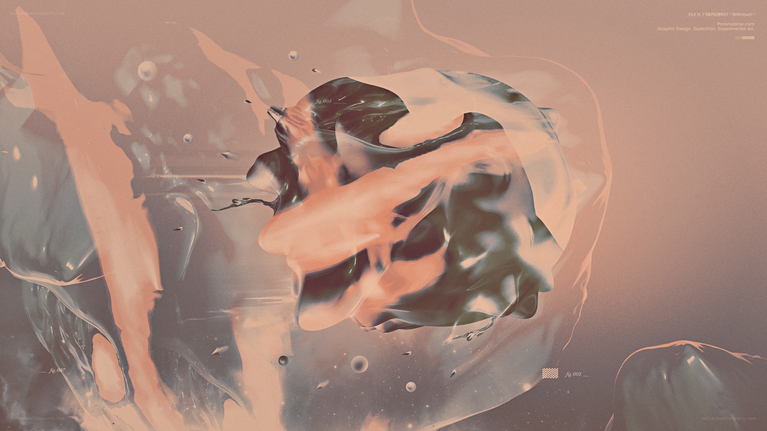 abstract fluid art composition