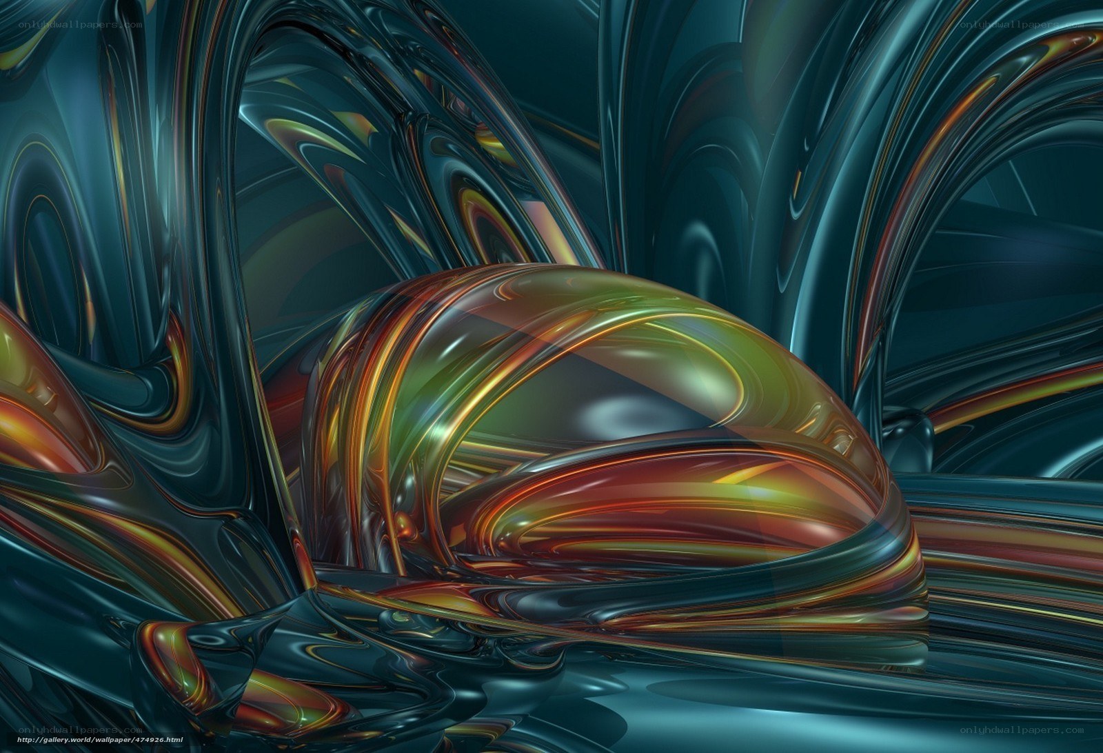 Abstract fluid art design