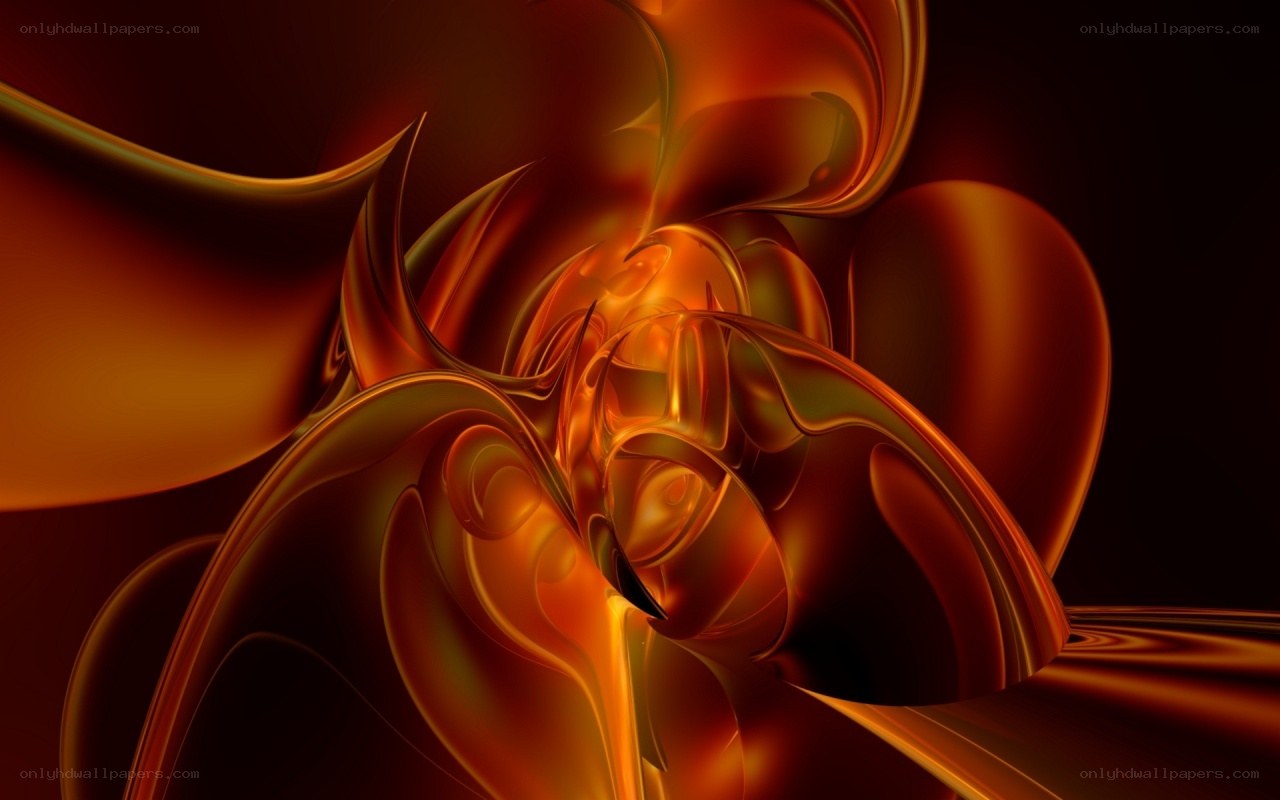 Abstract fluid art in warm tones