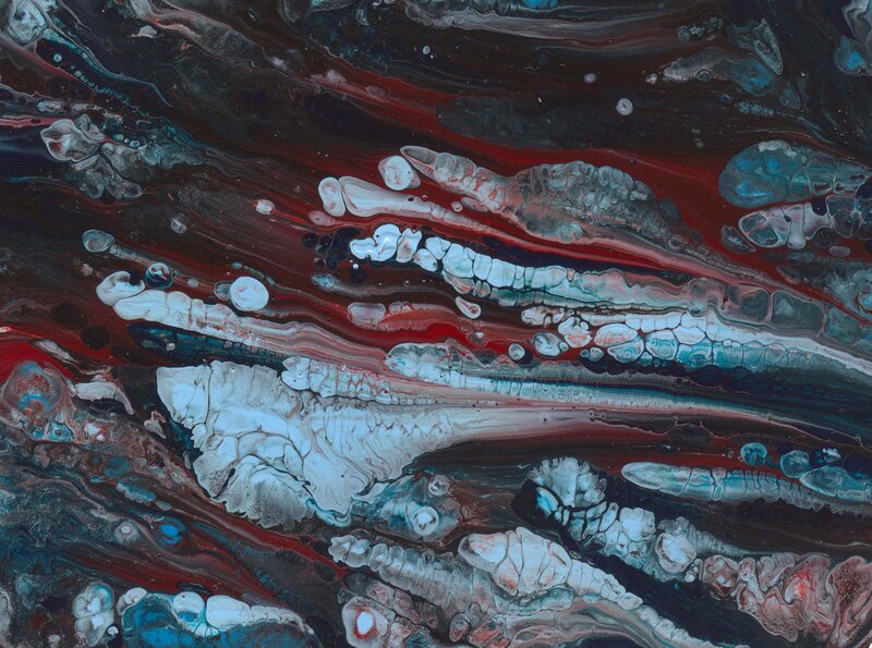 Abstract Fluid Art — Red