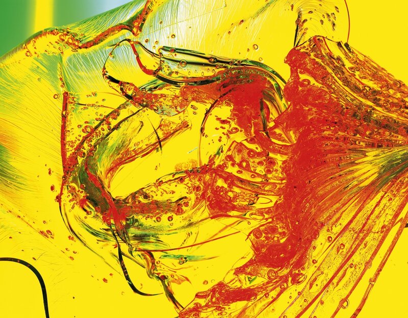 Abstract fluid art with vibrant colors