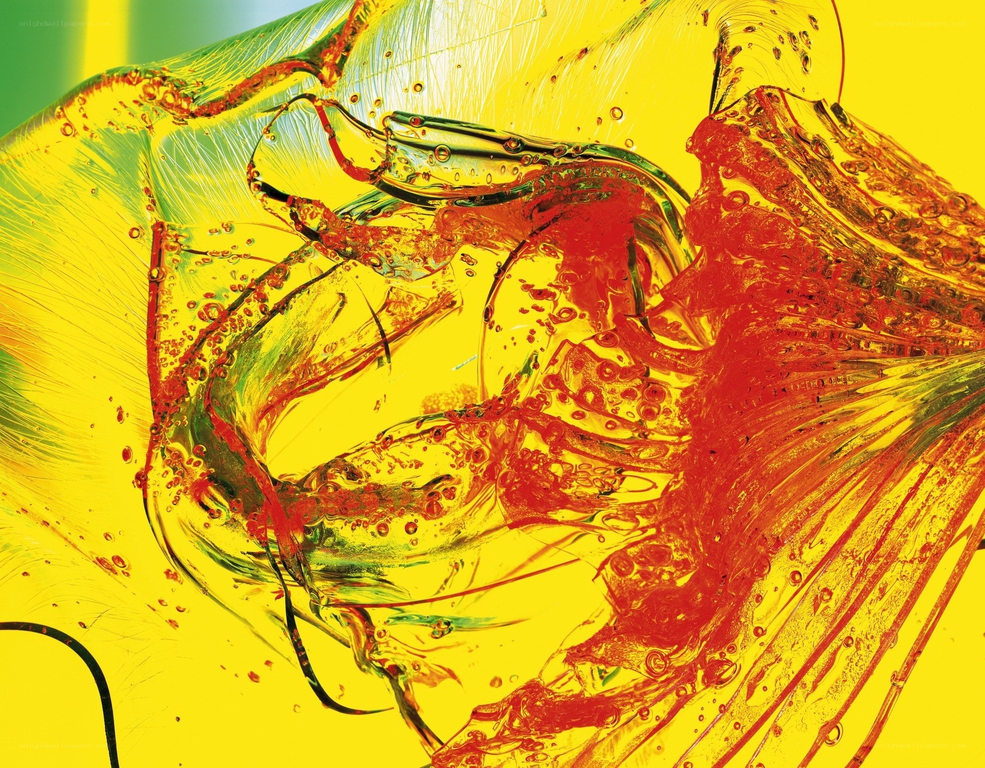 Abstract fluid art with vibrant colors