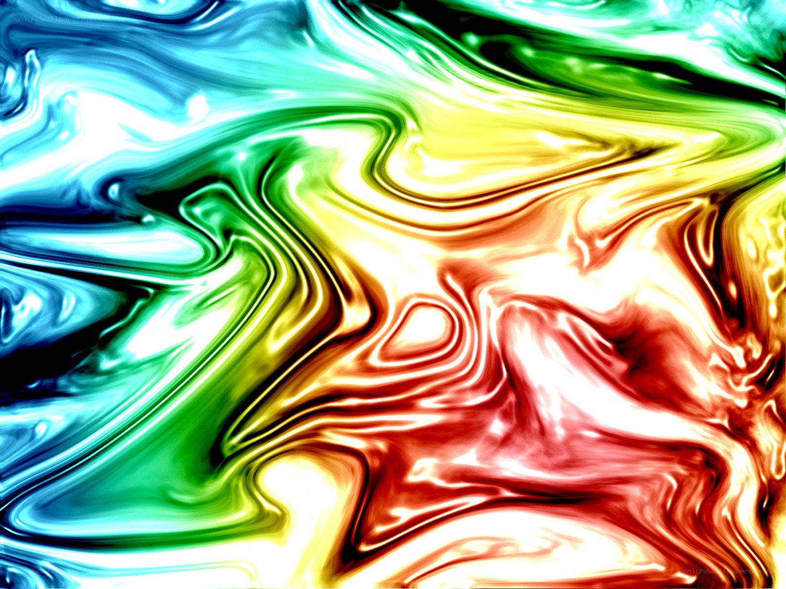 Abstract fluid color swirl