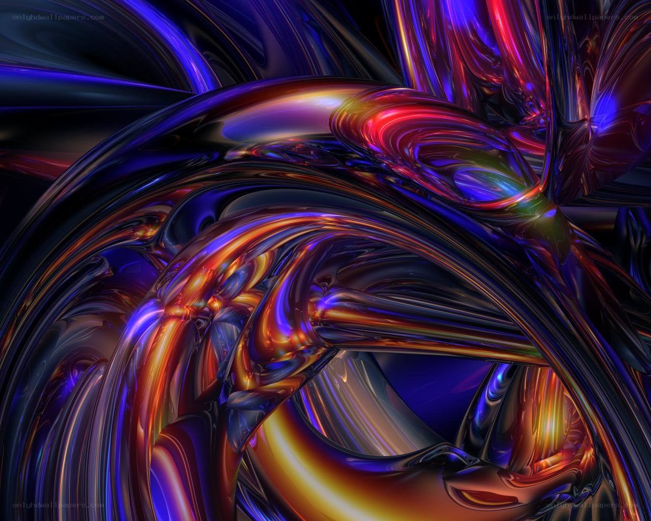 Abstract fluid color swirl