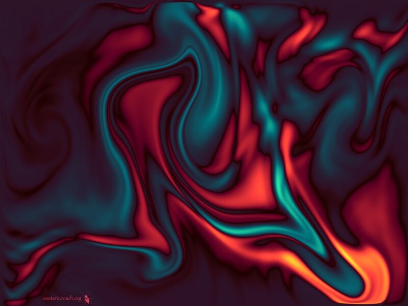 Abstract fluid color swirl