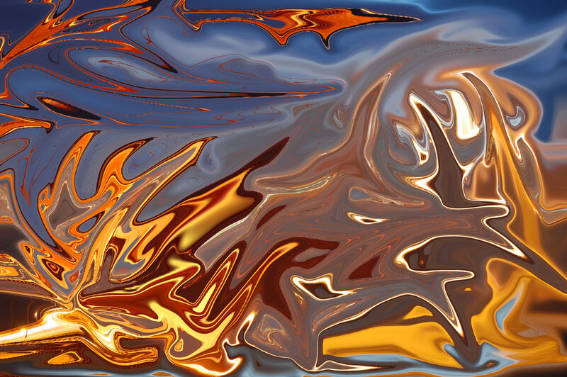 Abstract fluid color swirl