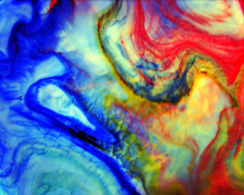 Abstract fluid color swirls