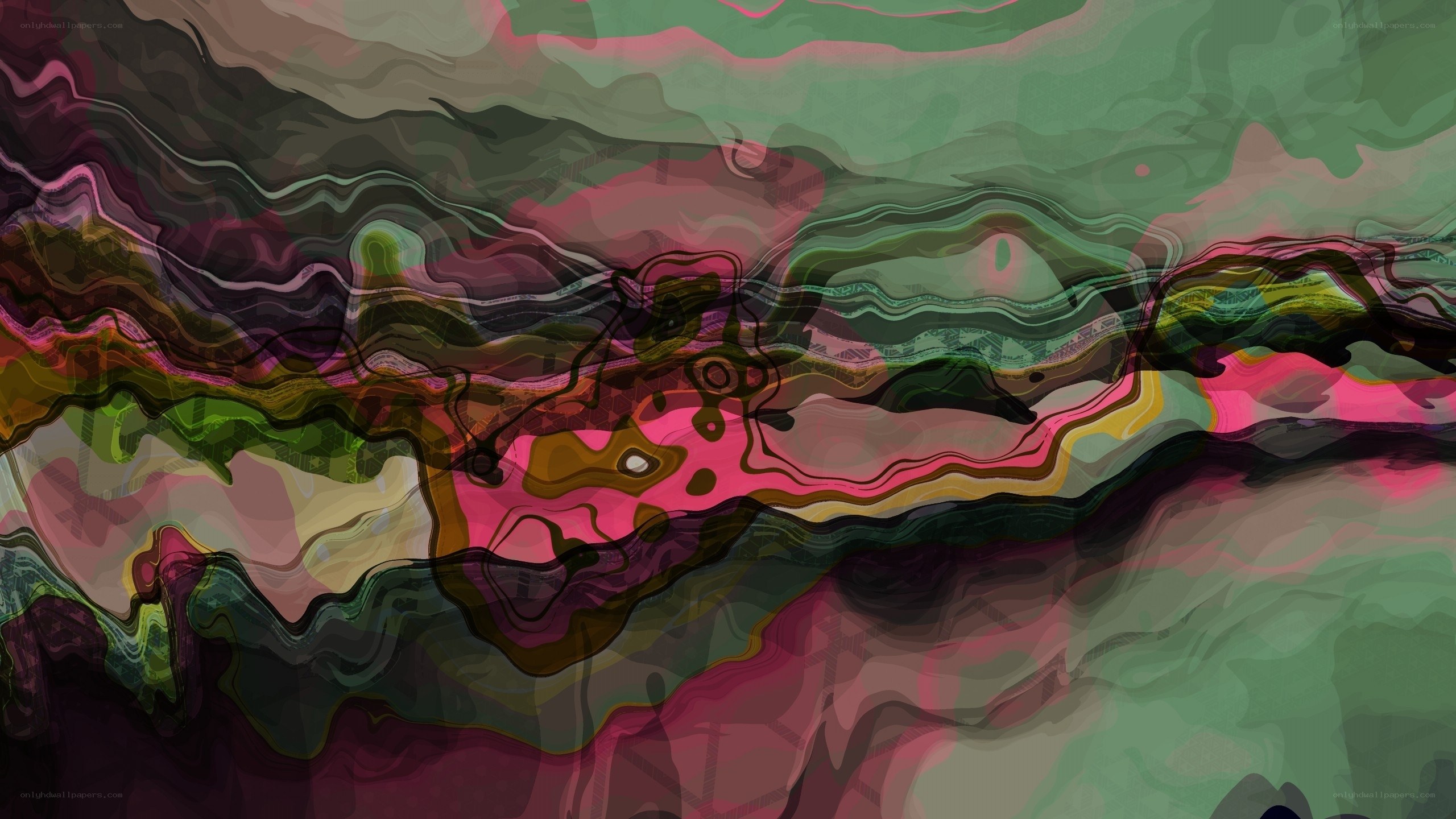 Abstract fluid color waves