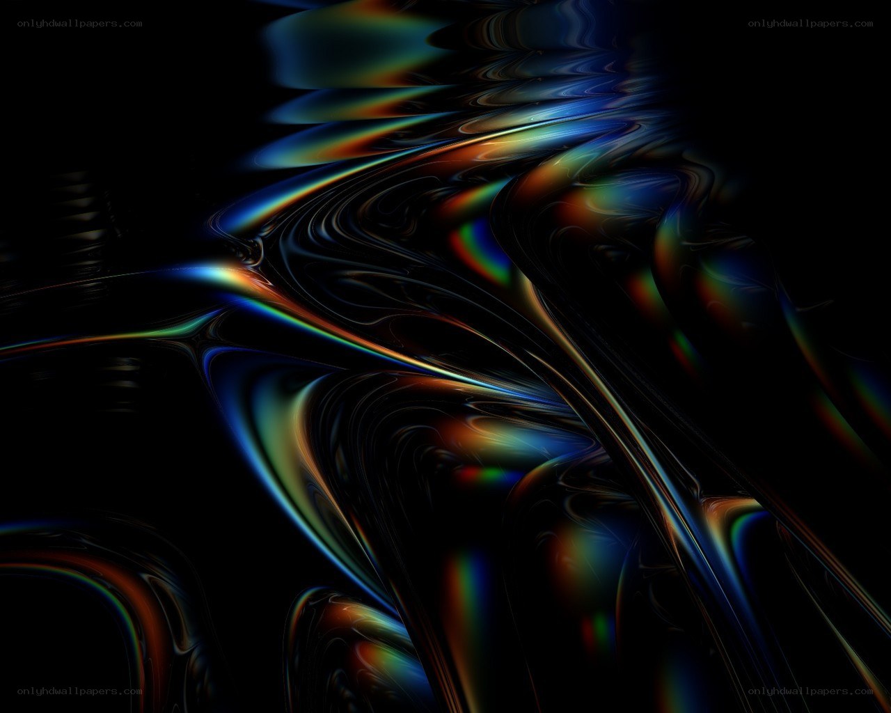 Abstract fluid color waves