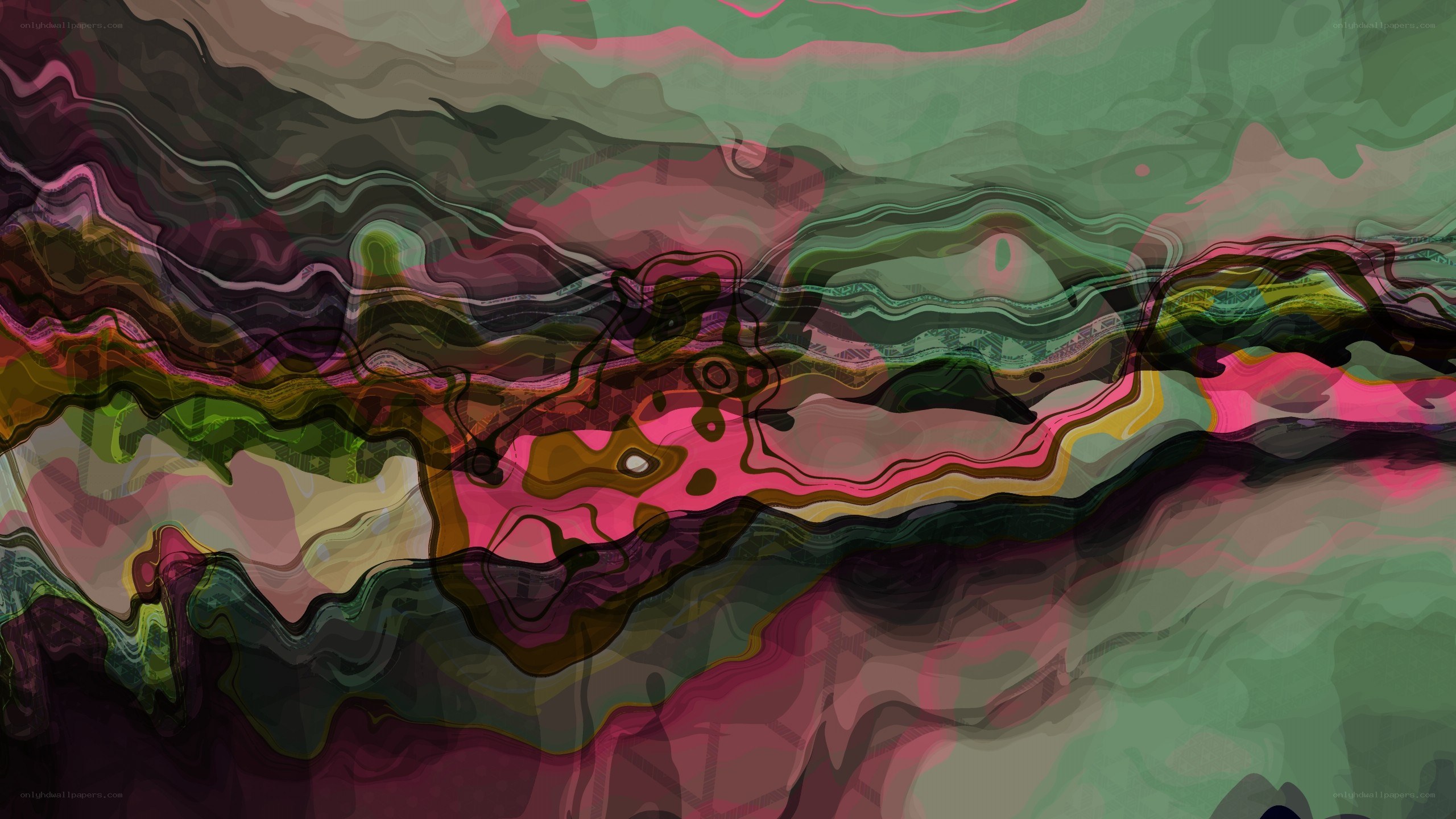 Abstract fluid color waves